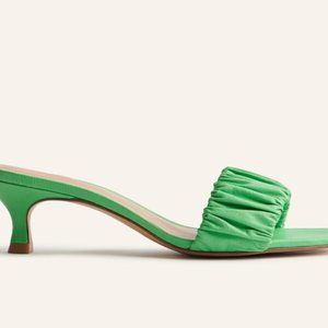 Marcella Ruched Kitten Heel Sandal
